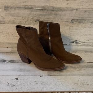 Dolce Vita Textured Brown Ankle Booties